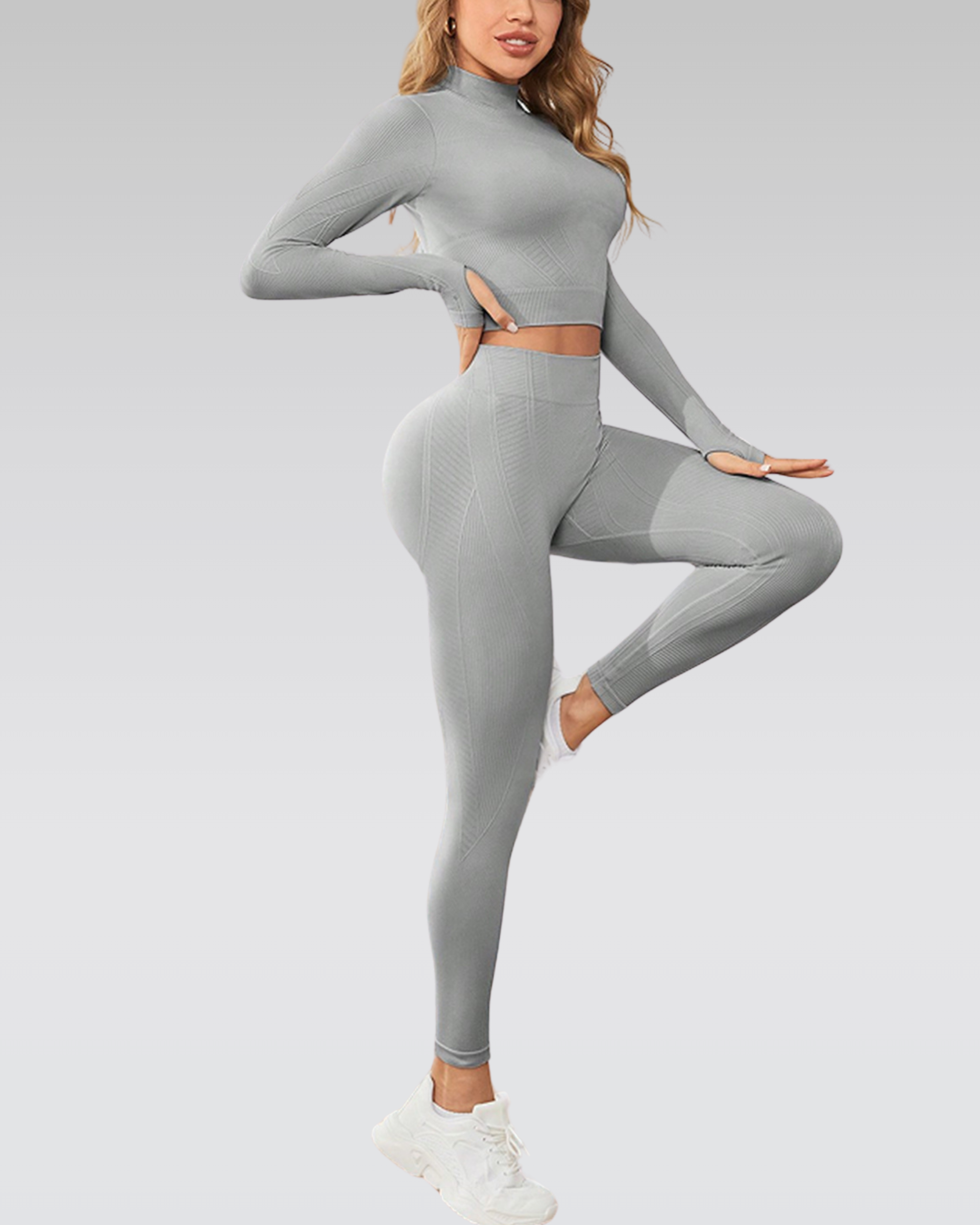 Mock neck active set
