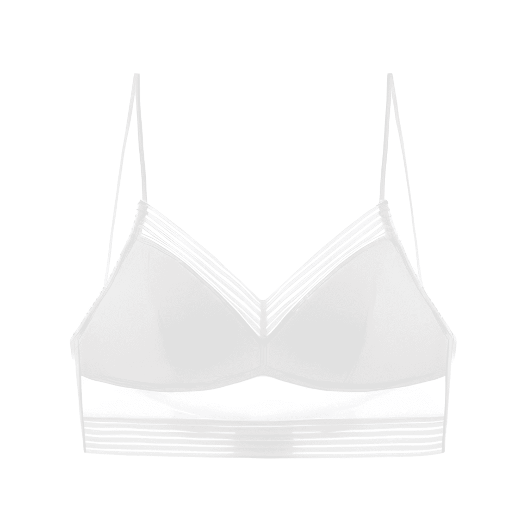Half triangle bra