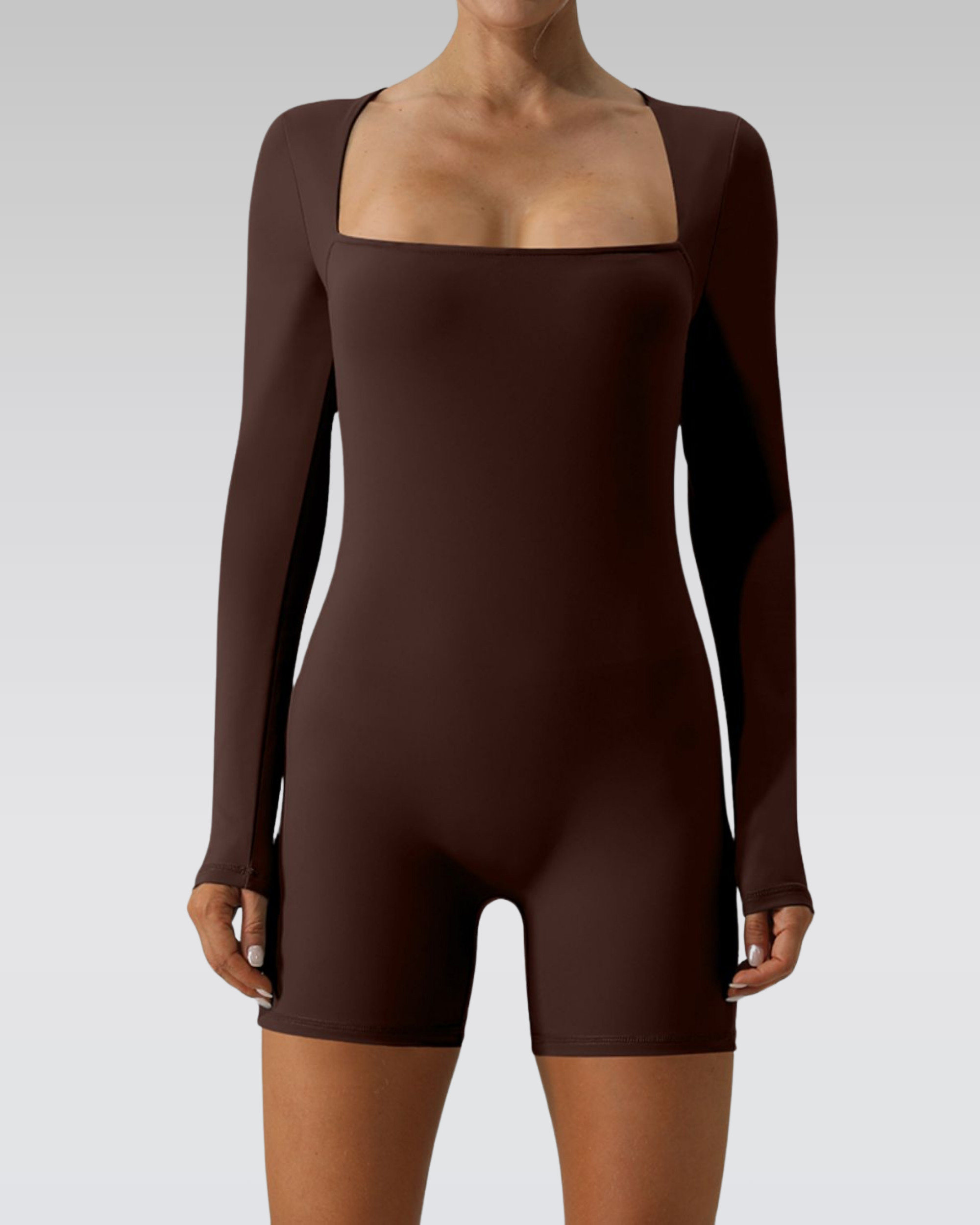 Square neck sculpt suit
