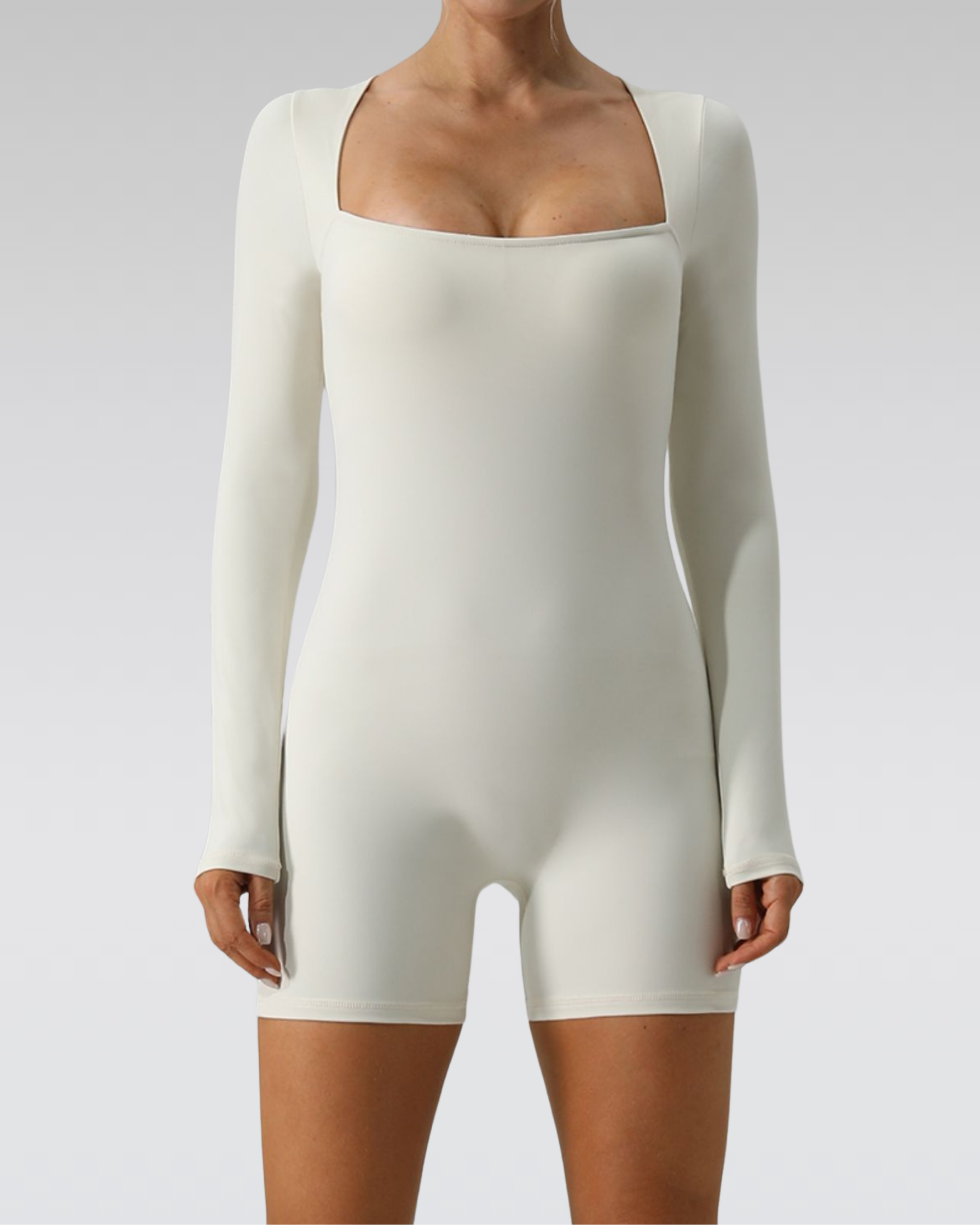 Square neck sculpt suit