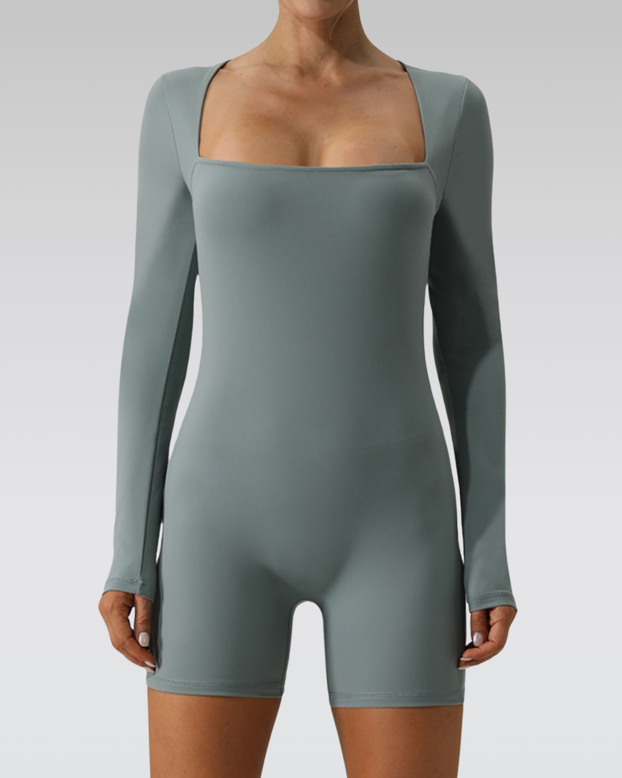 Square neck sculpt suit