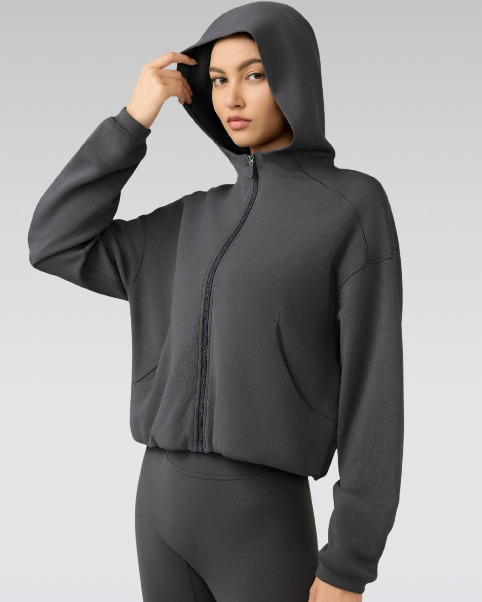 Essential zip hoodie