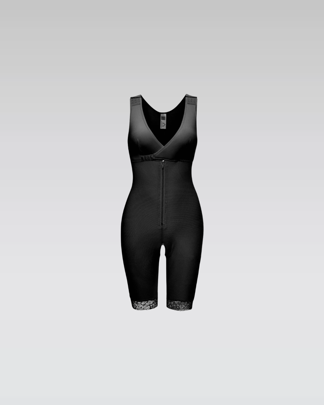 Zip-front sculpt bodysuit