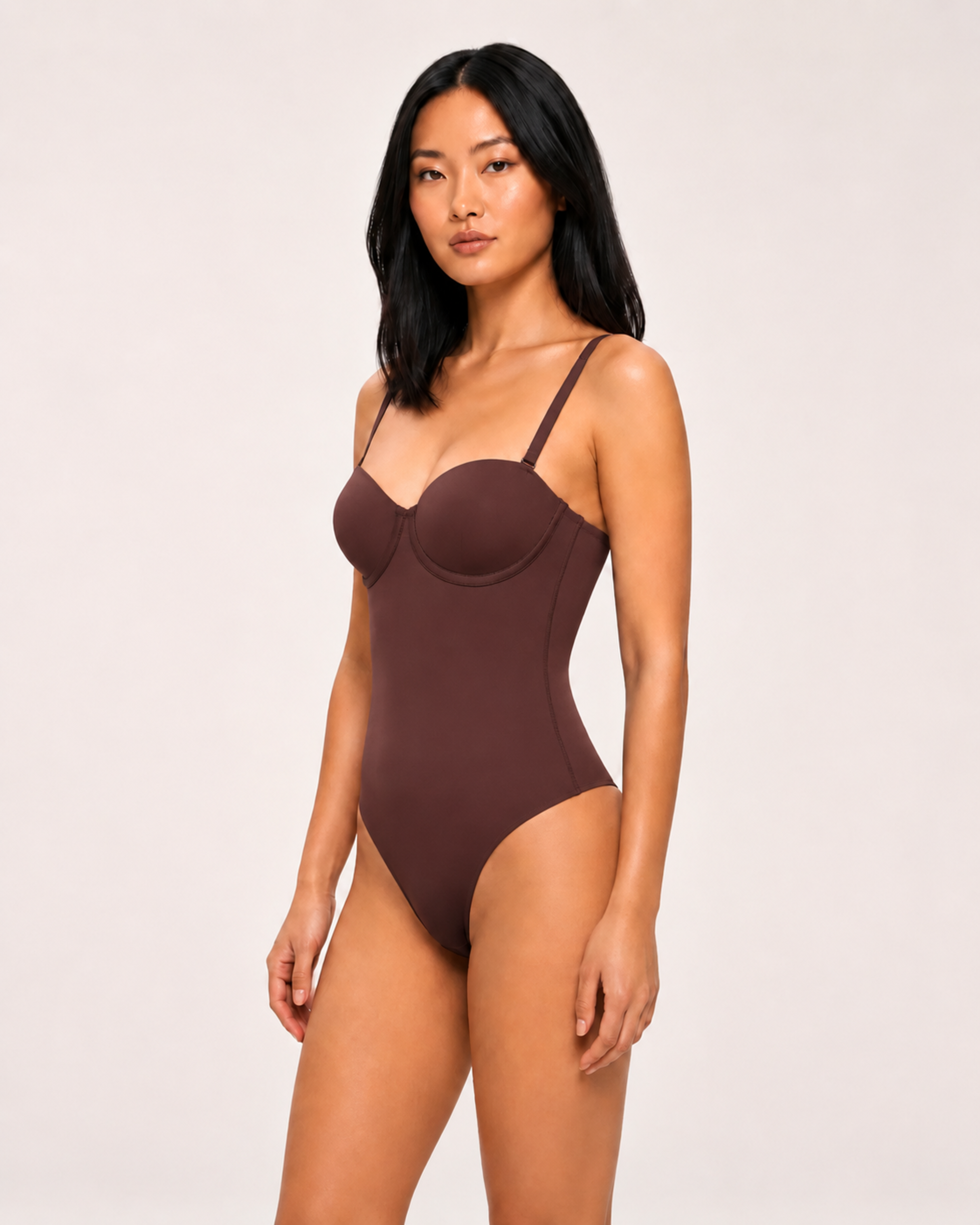 Soft Sculpt Lace-Up Bodysuit
