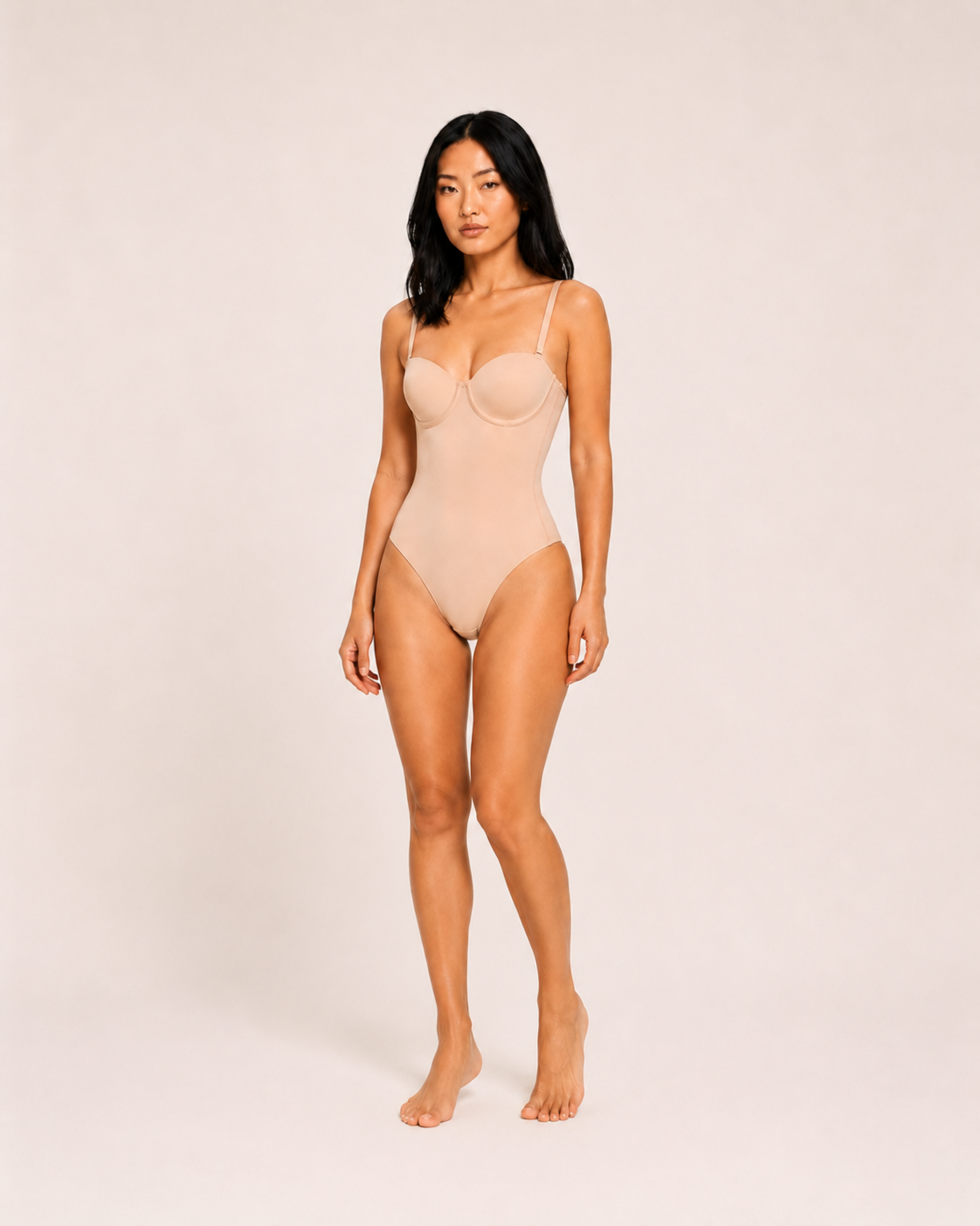 Soft Sculpt Lace-Up Bodysuit