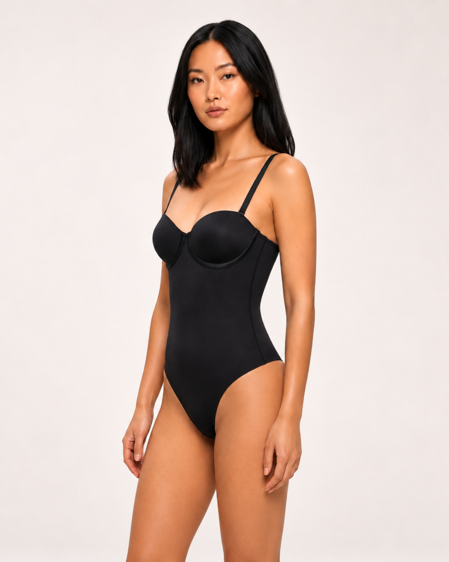 Soft Sculpt Lace-Up Bodysuit