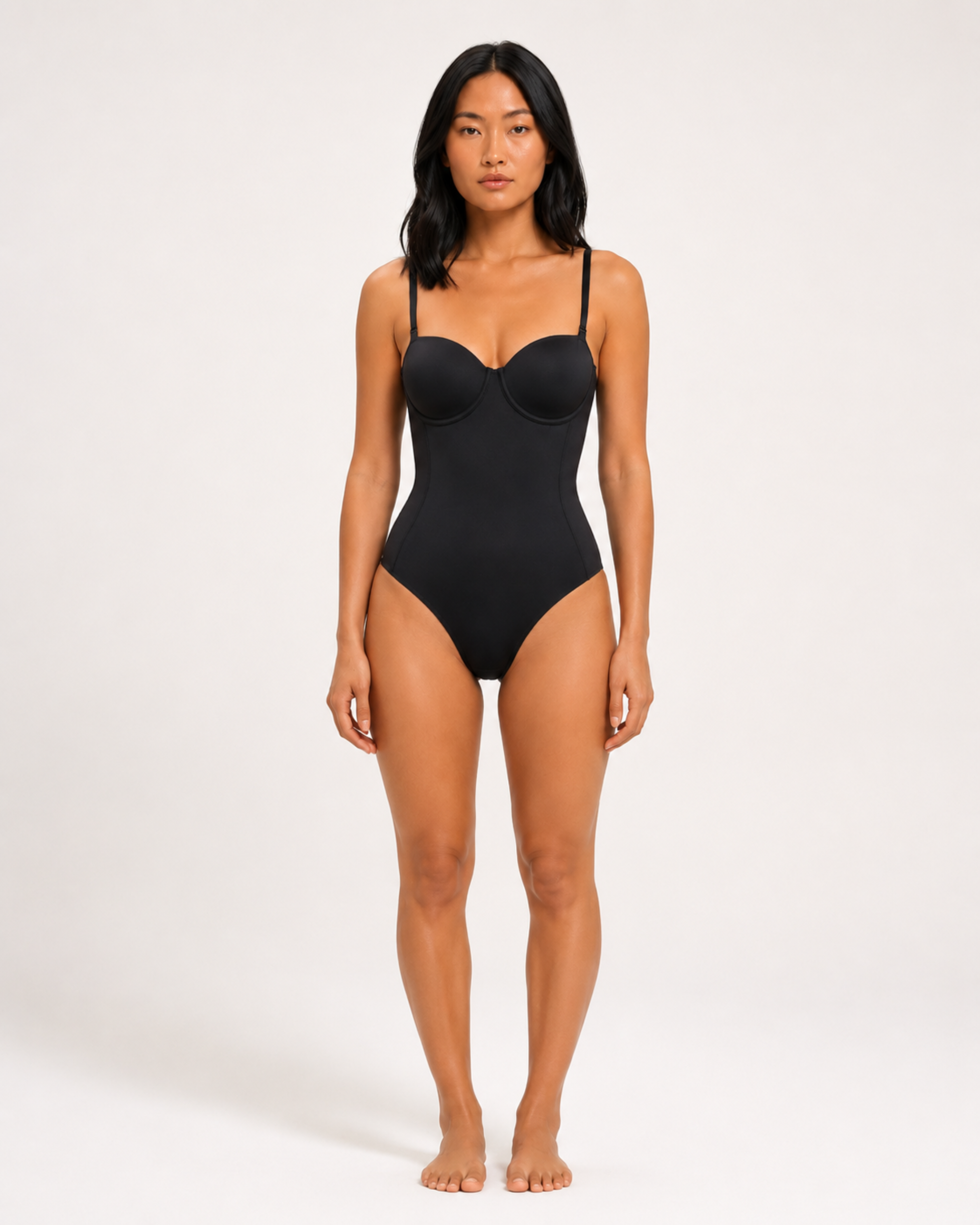 Soft Sculpt Lace-Up Bodysuit
