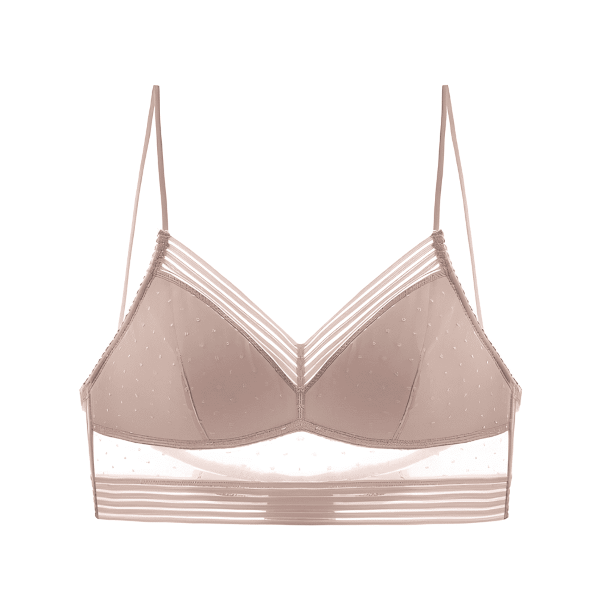 Half triangle bra
