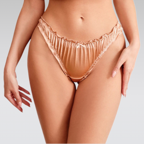 Satin thong