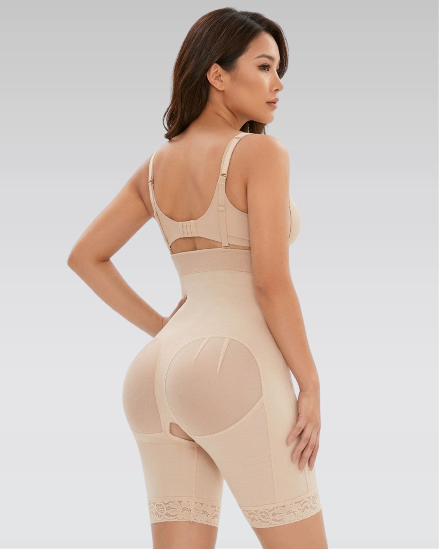 Underbust zip sculpt bodysuit