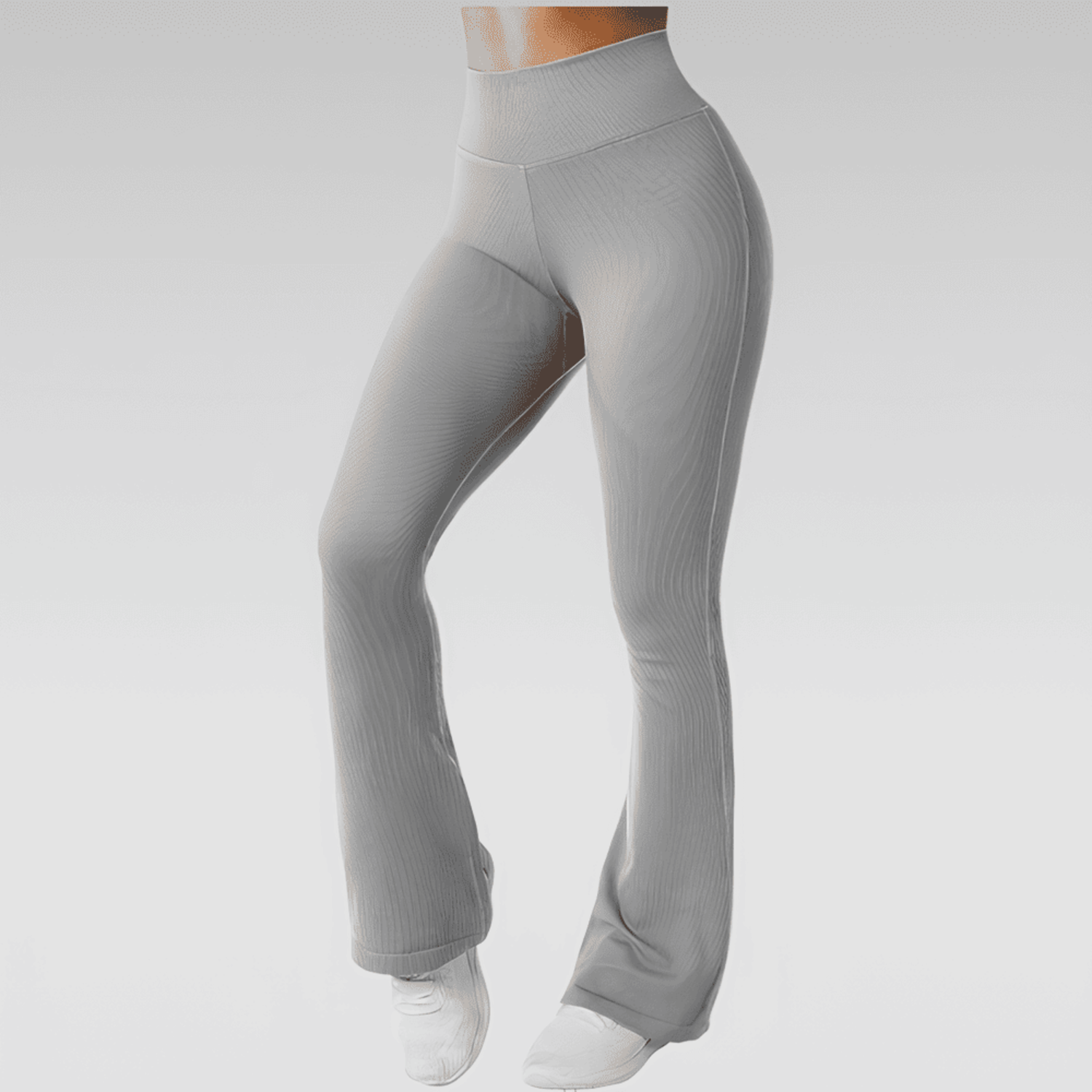Ribbed flare legging