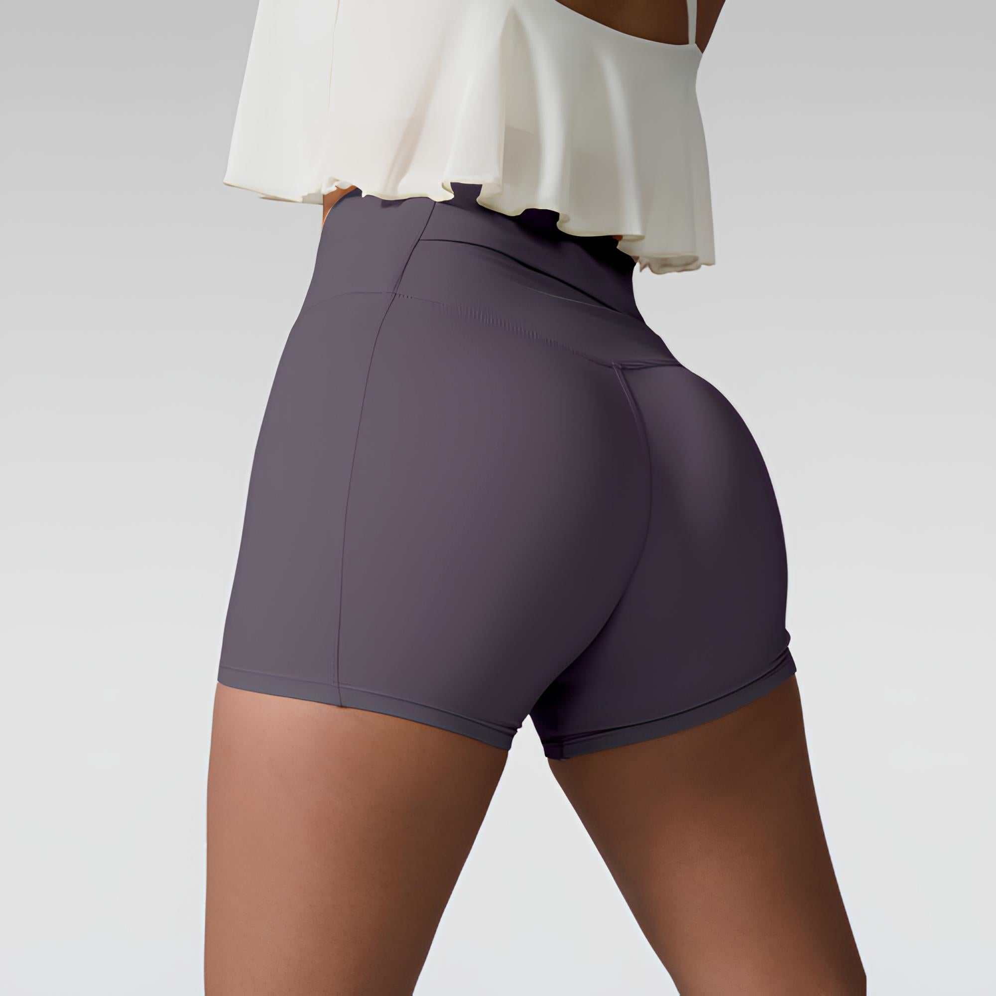 High waist active shorts