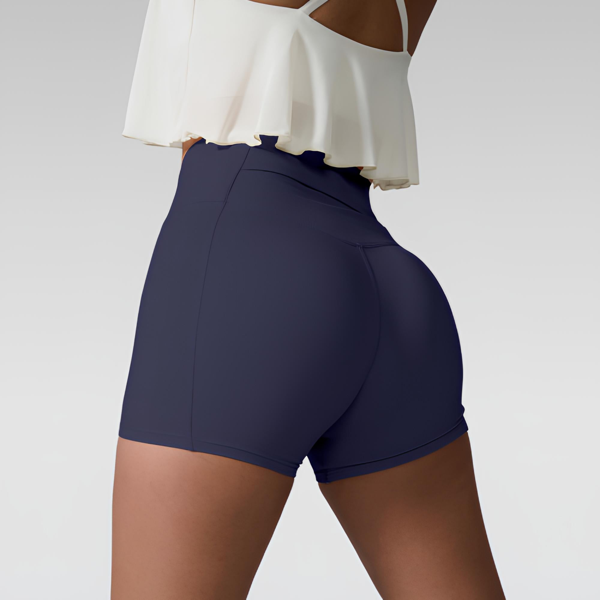 High waist active shorts