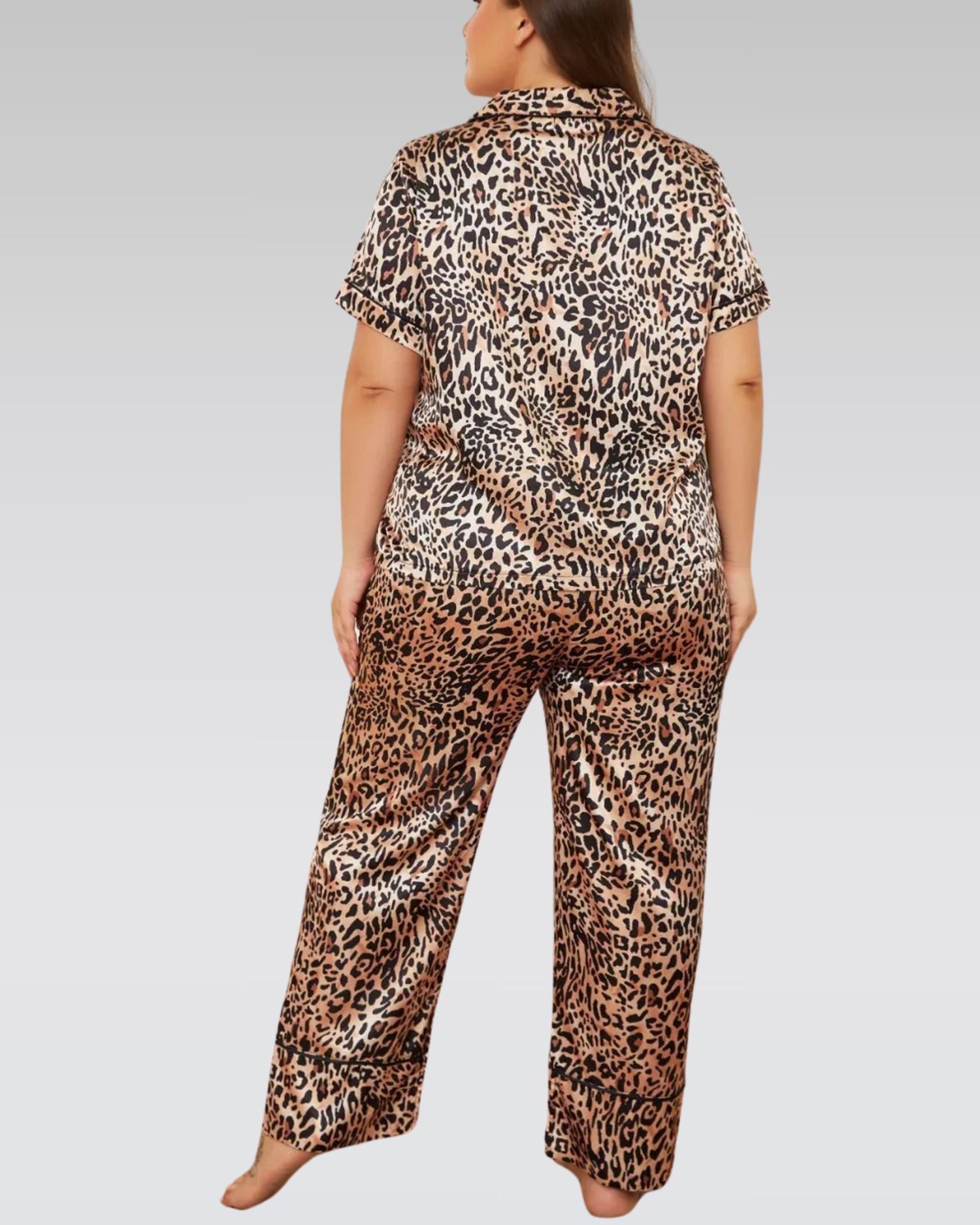 Plus size leopard pajama