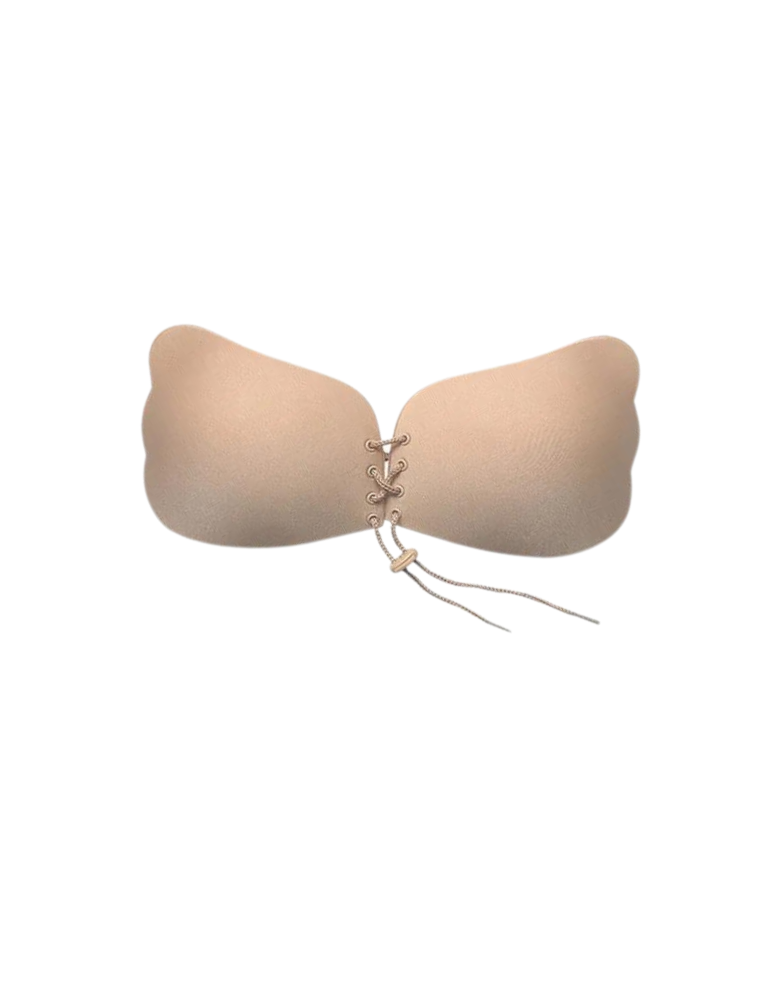 Lace-up invisible push-up bra