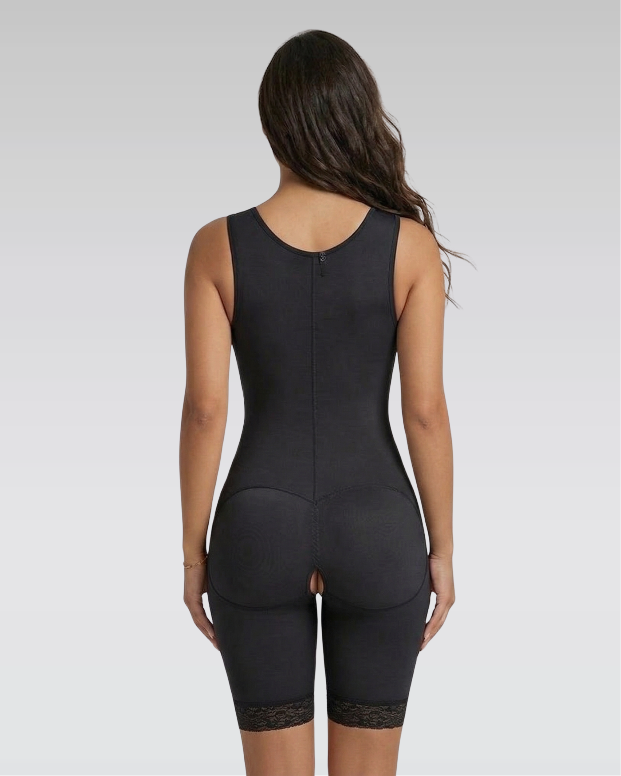 Zip-front sculpt bodysuit