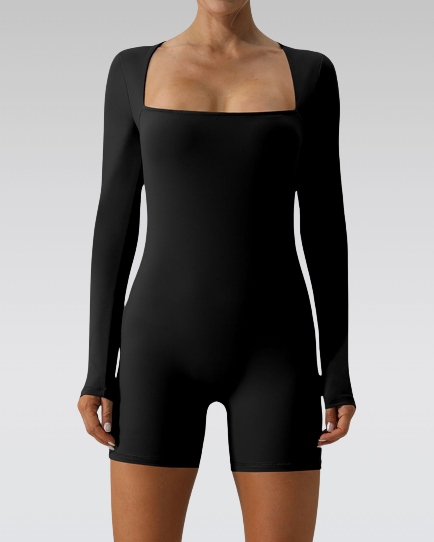 Square neck sculpt suit