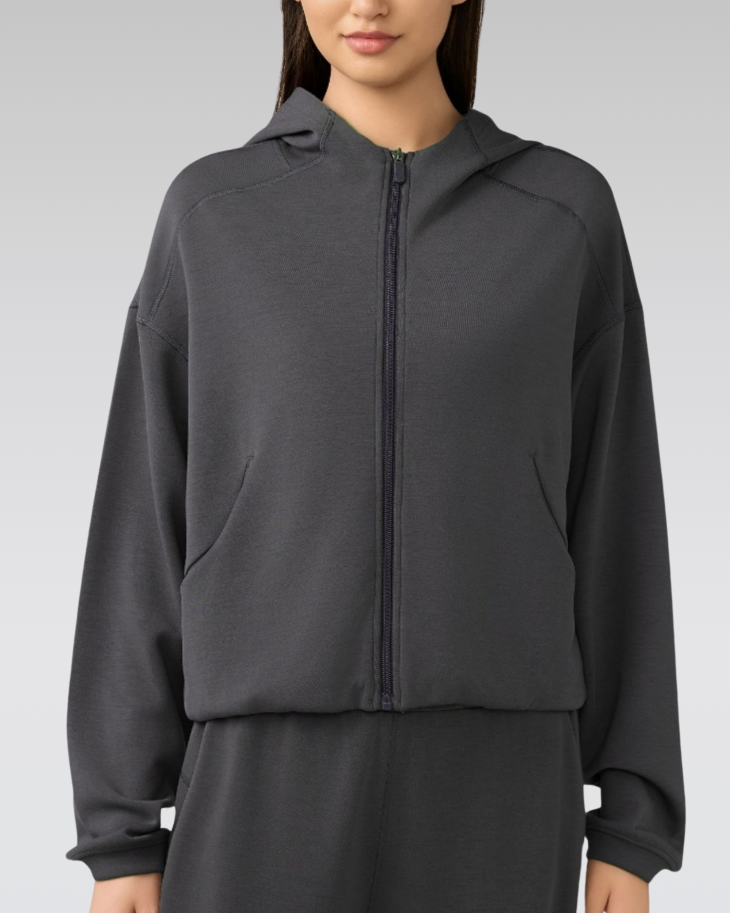 Essential zip hoodie