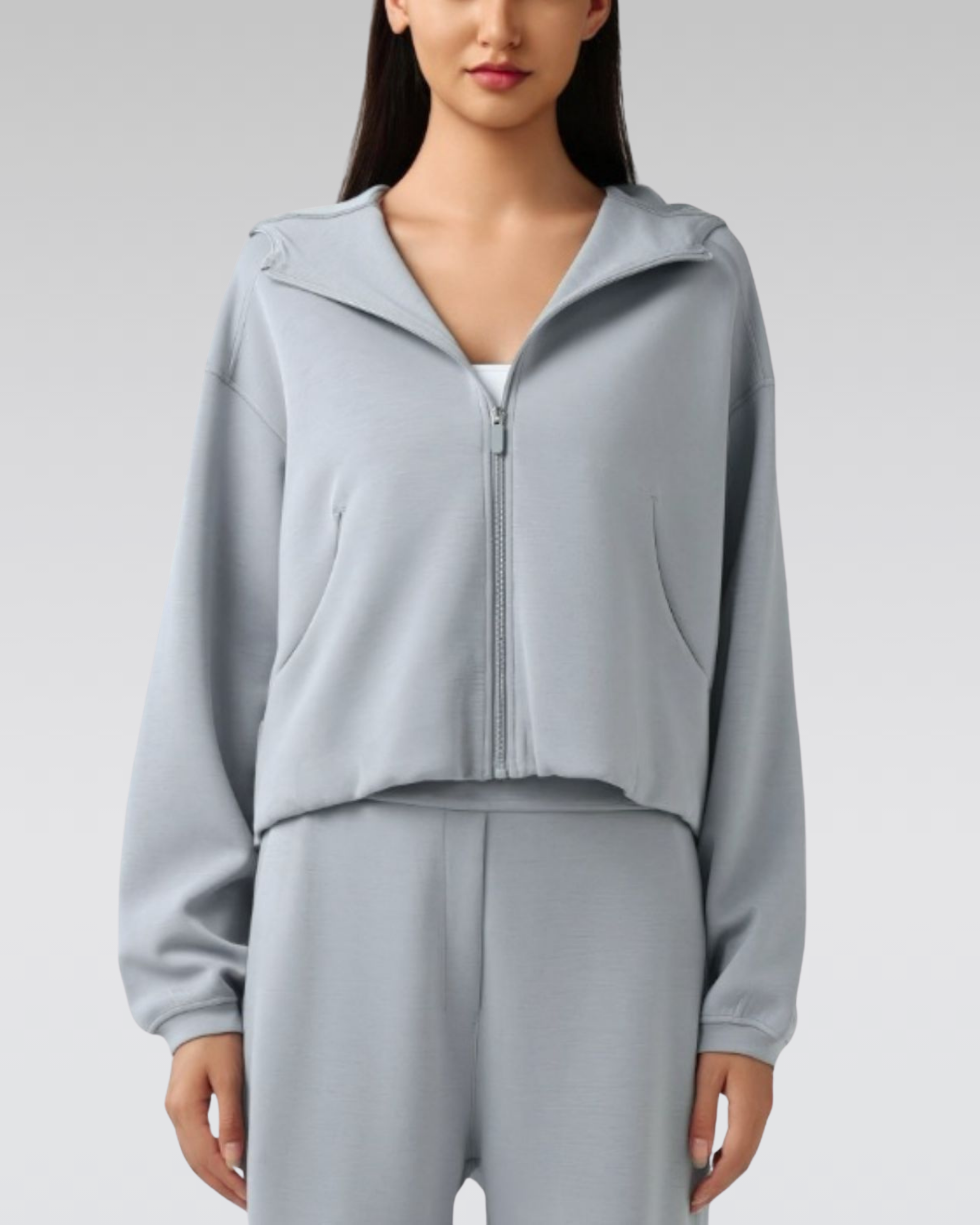 Essential zip hoodie