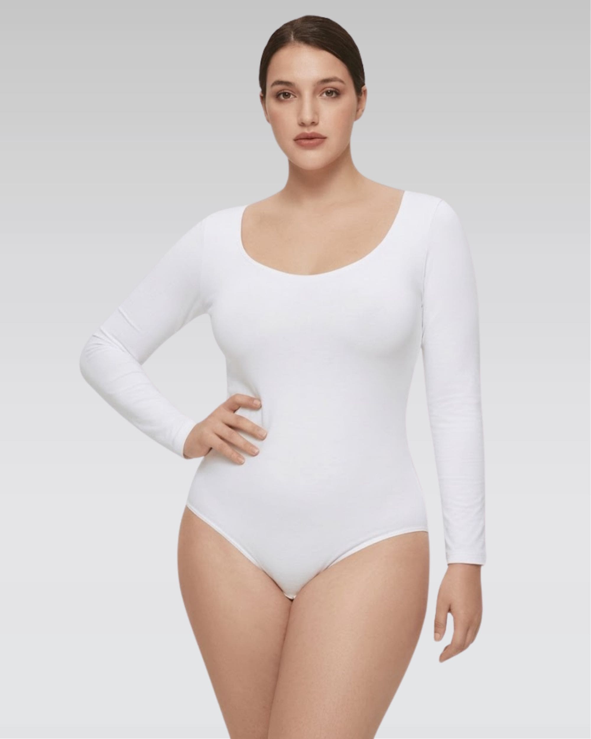 Long sleeve sculpting bodysuit