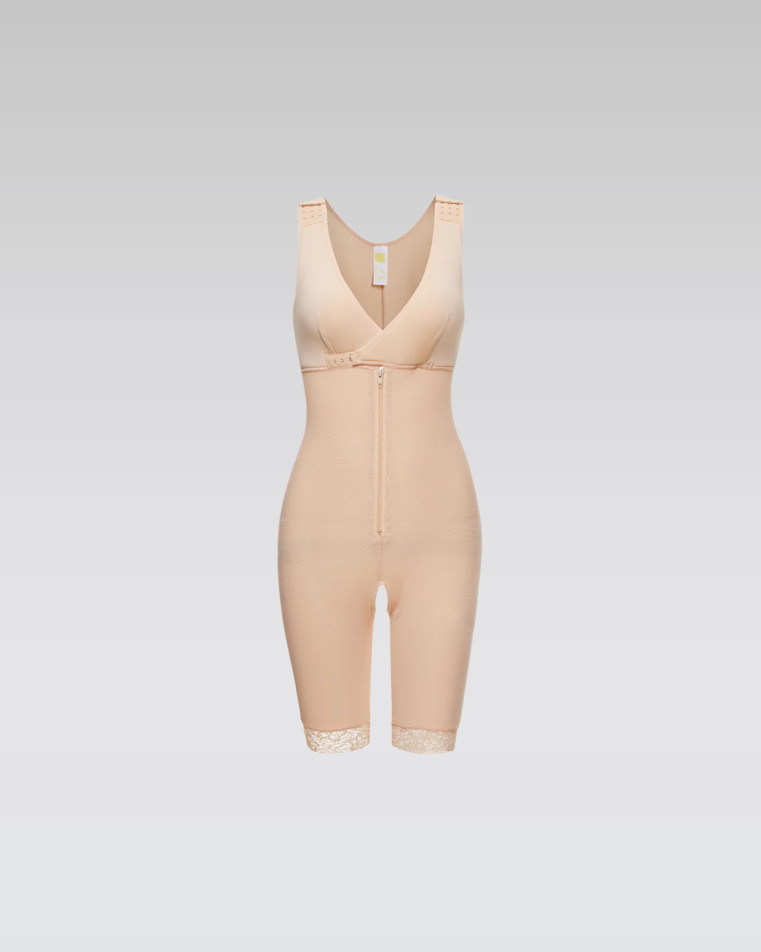 Zip-front sculpt bodysuit