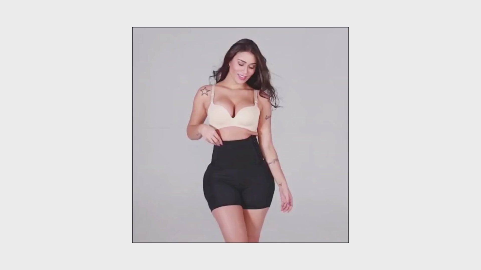 Load video: Sculpting Design: This bodysuit is engineered to shape and contour your body.